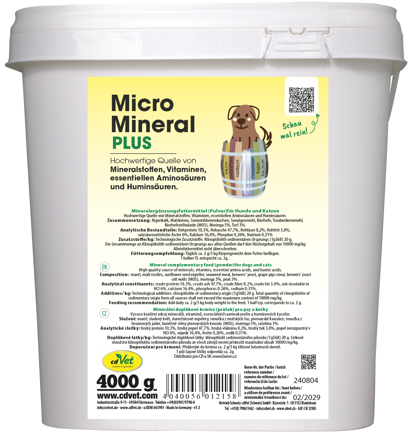 MicroMineral plus Dog & Cat 4 kg