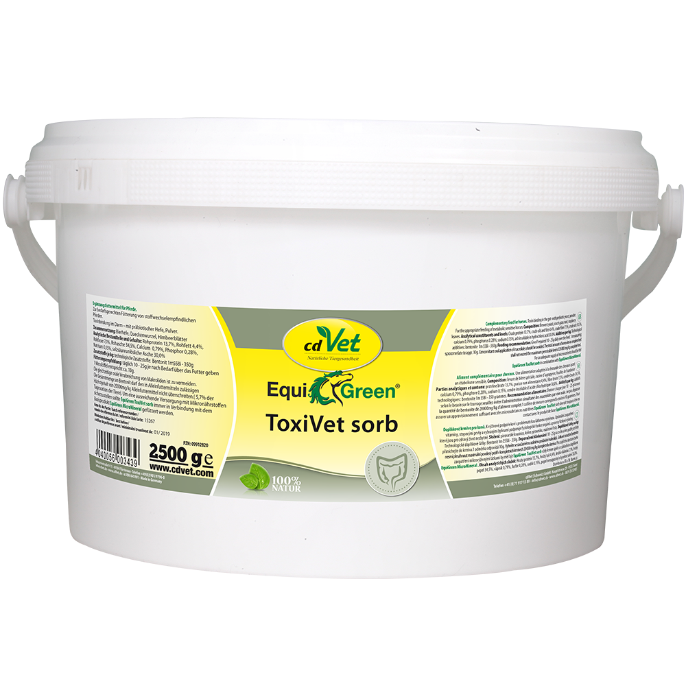 Toxivert Sorb, EquiGreen, Tierernährung, Pulver, 2500 g