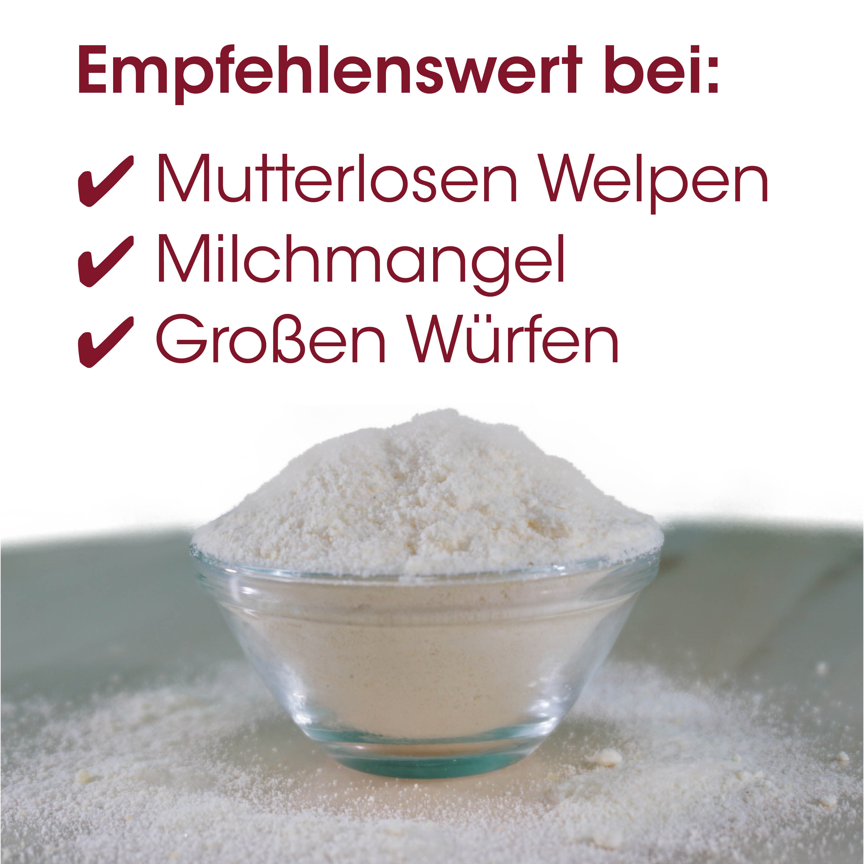 Puder, Mehl, Essen