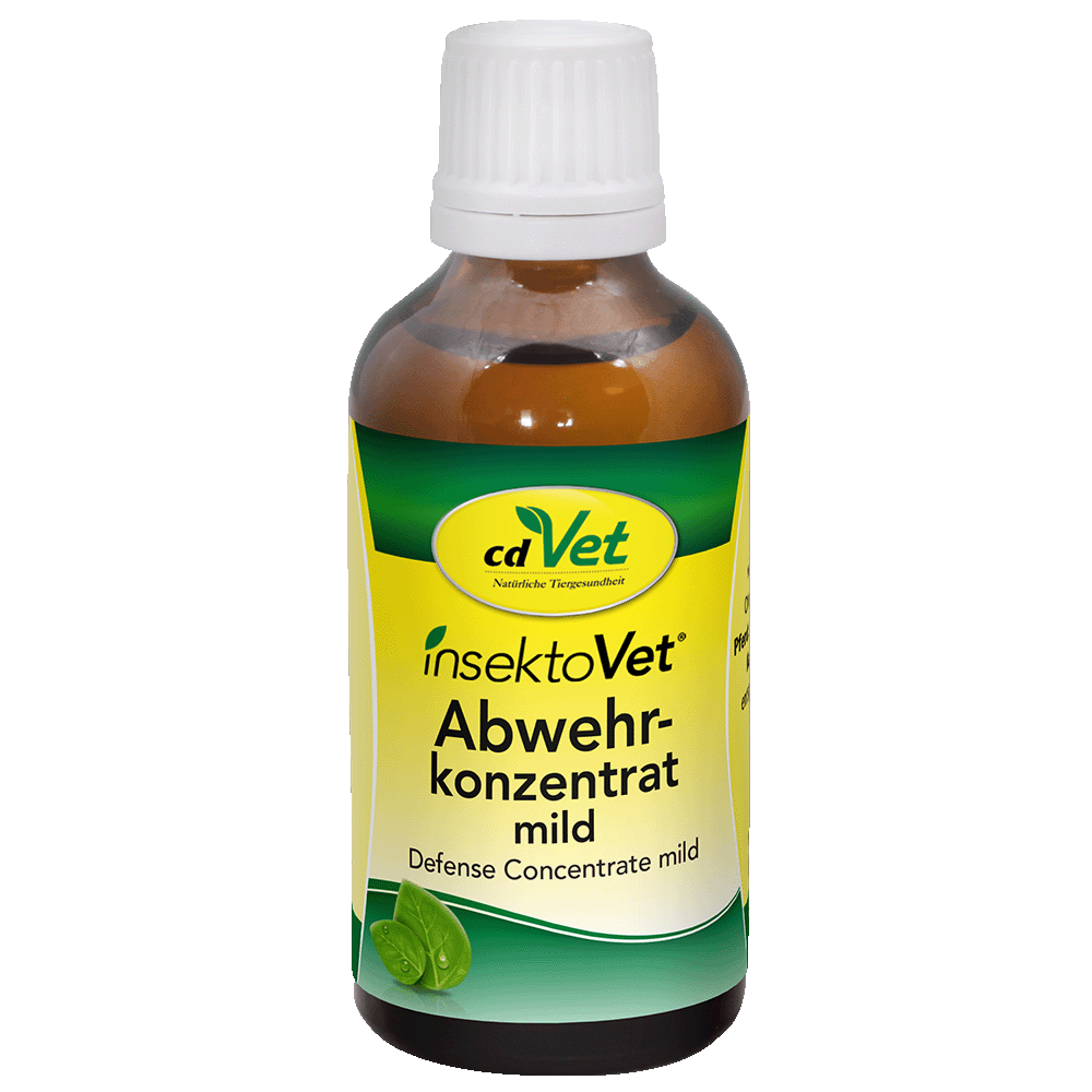 Abwehrkonzentrat, mild, Defence Concentrate, Tierschutz?, cdVet, Insektenschutz, Insektenschutzmittel, Konzentration, Mild, Tiergesundheit