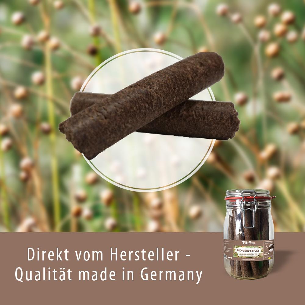 Fit-Hap Organic Linseed Expeller Sticks 600 g